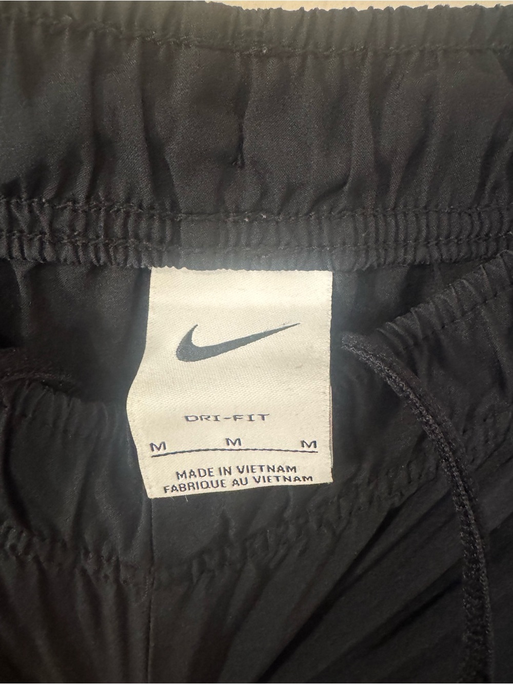Nike Black Athletic Shorts with White Swoosh - Picture 5 of 5